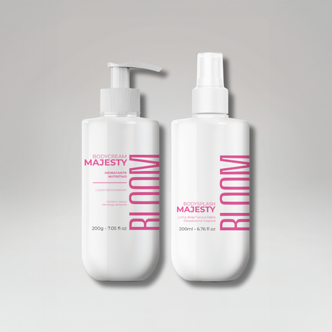 Kit Body Cream e Body Splash Majesty