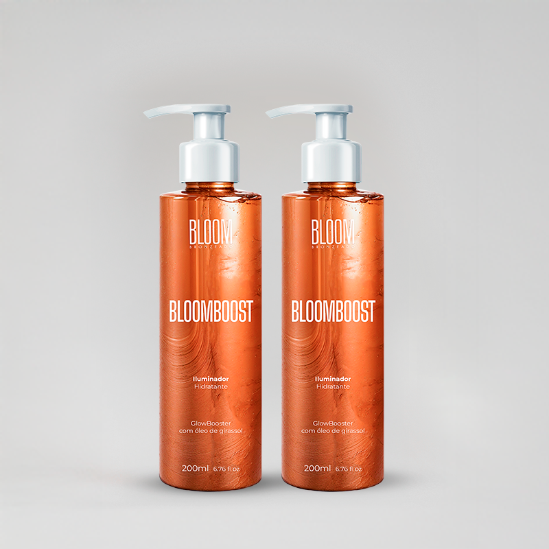 Kit de Brilho Infinito, Dois Iluminadores Corporais Bloomboost - 200ml