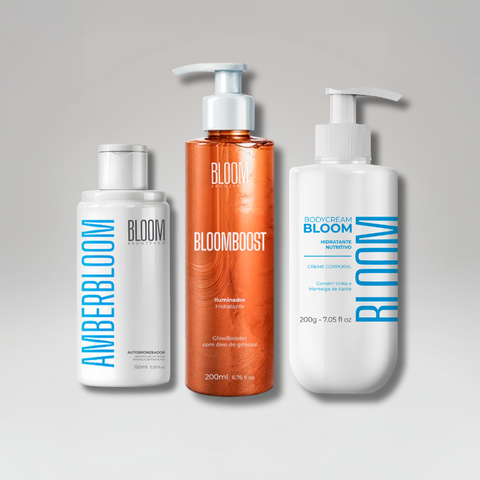 Kit Pele Perfeita, Amber Bloom + BloomBoost & Body Cream Bloom