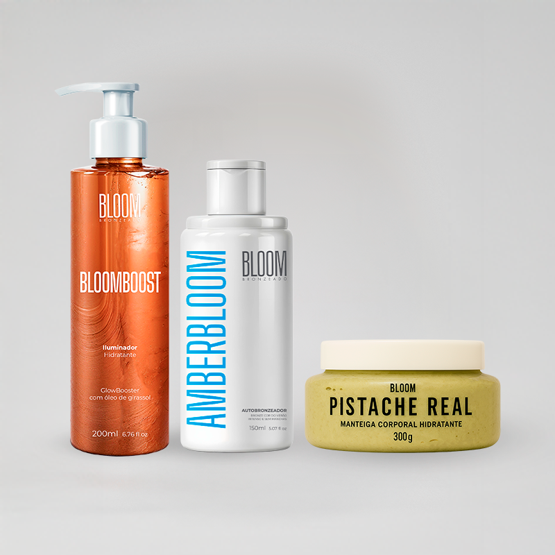 Kit Pele Perfeita, Amber Bloom + BloomBoost & Manteiga Corporal
